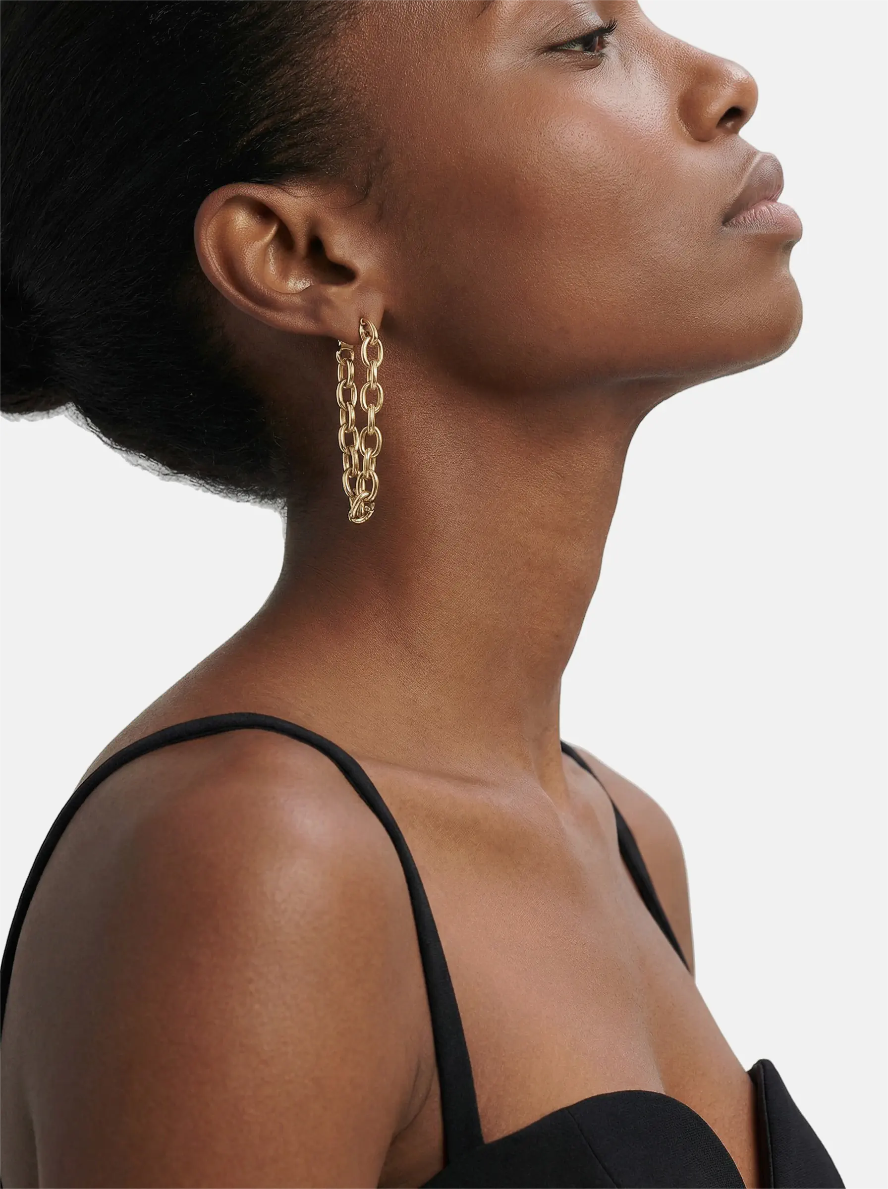 DOUBLE CHAIN EARRINGS