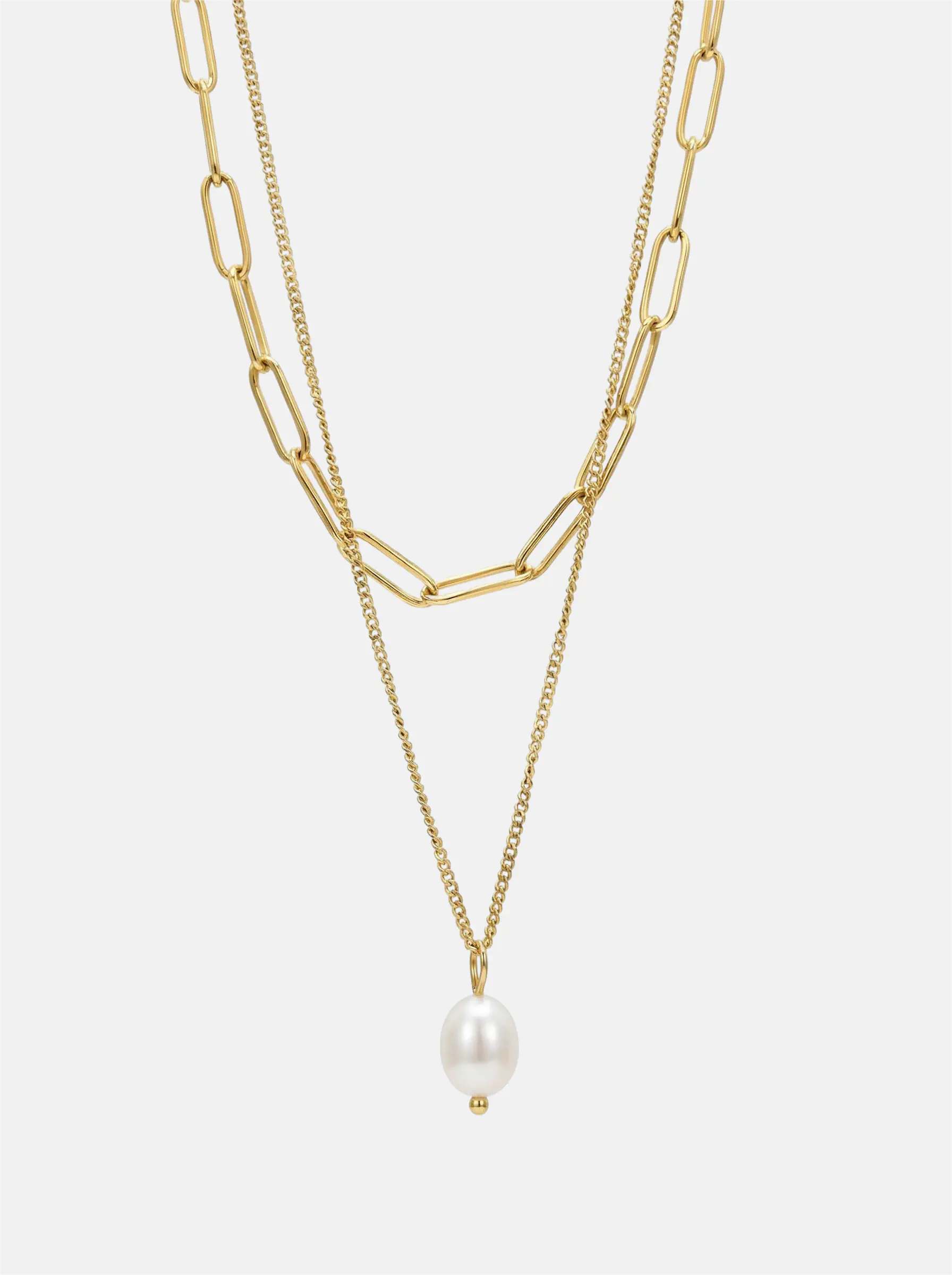 PEARL DOUBLE LAYER NECKLACE