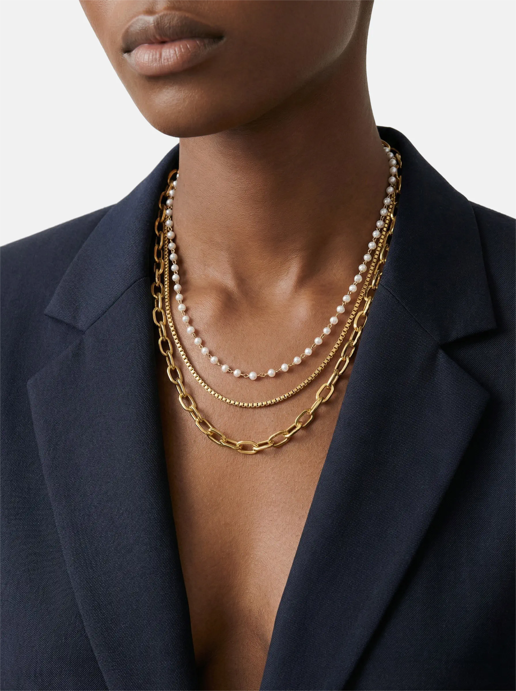 TRIPLE LAYER NECKLACE