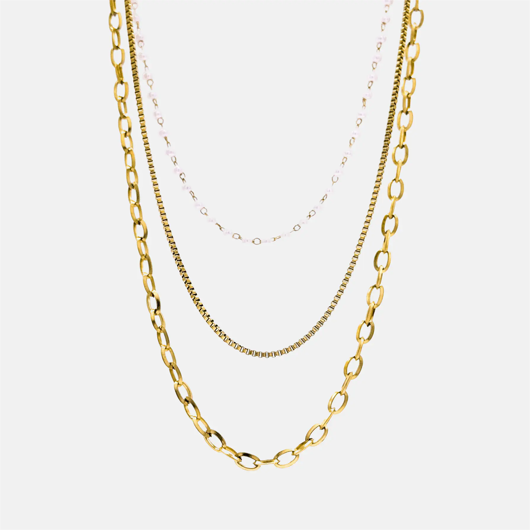 TRIPLE LAYER NECKLACE