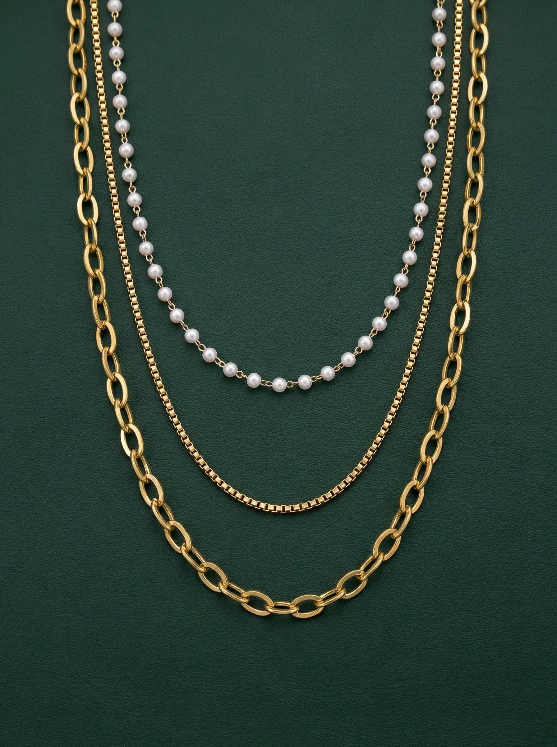 TRIPLE LAYER NECKLACE